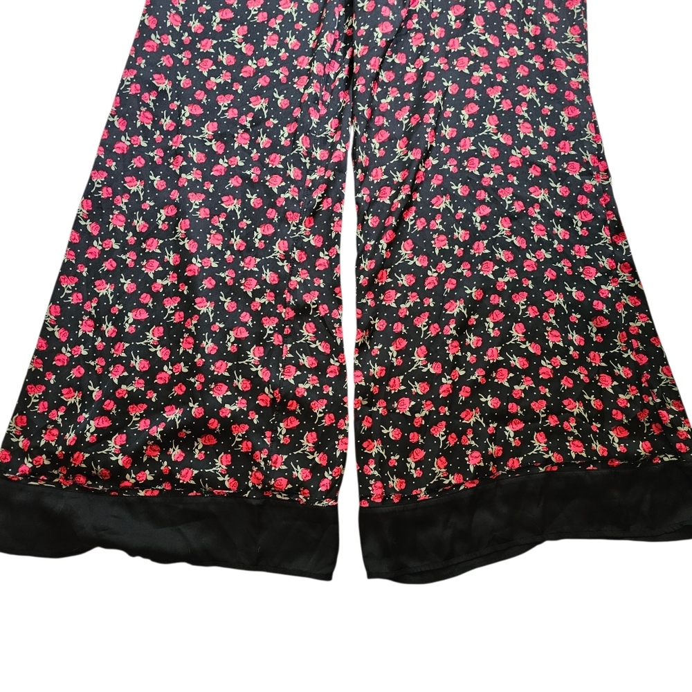 Intimately Free People Wide Leg Floral Sleep Pajama Pants In L NWOT - Picture 2 of 11